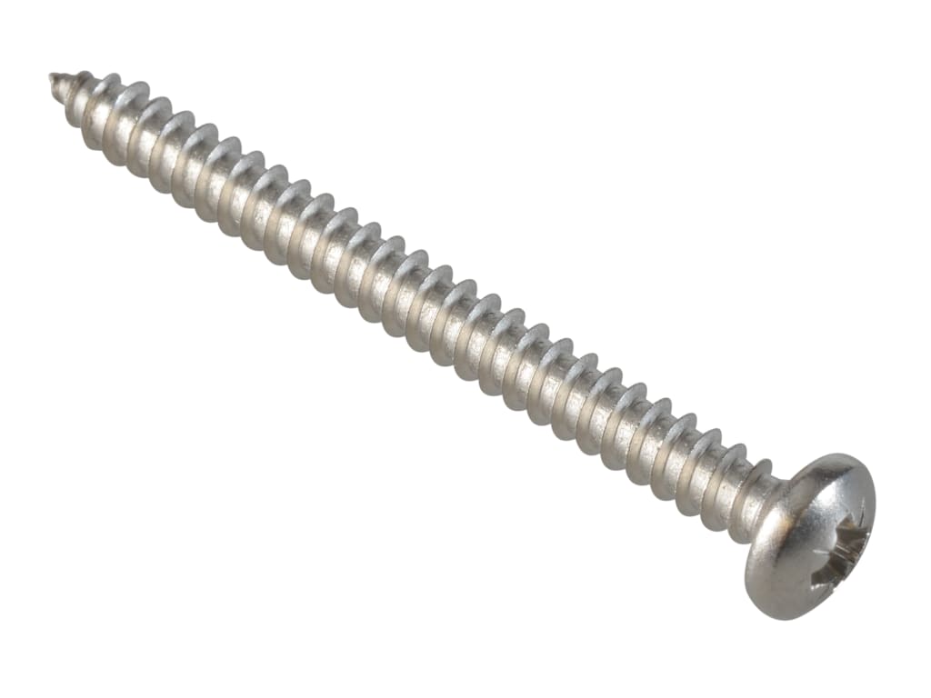 Self-Tapping Screw Pozi Compatible Pan Head SS 2in x 10 ForgePack 8