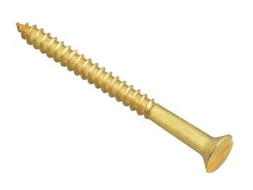 Wood Screw Slotted CSK Brass 2in x 8 ForgePack 8