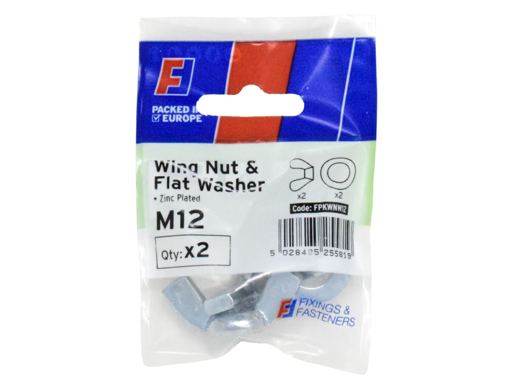 Wing Nut & Washer M12 ForgePack 2
