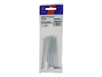 Multi-Purpose Pozi Screw CSK ST ZP 5.0 x 90mm ForgePack 10