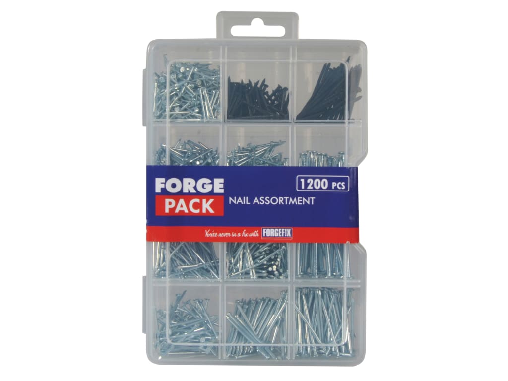 Assorted Nail Kit ForgePack Kit, 1200 Piece