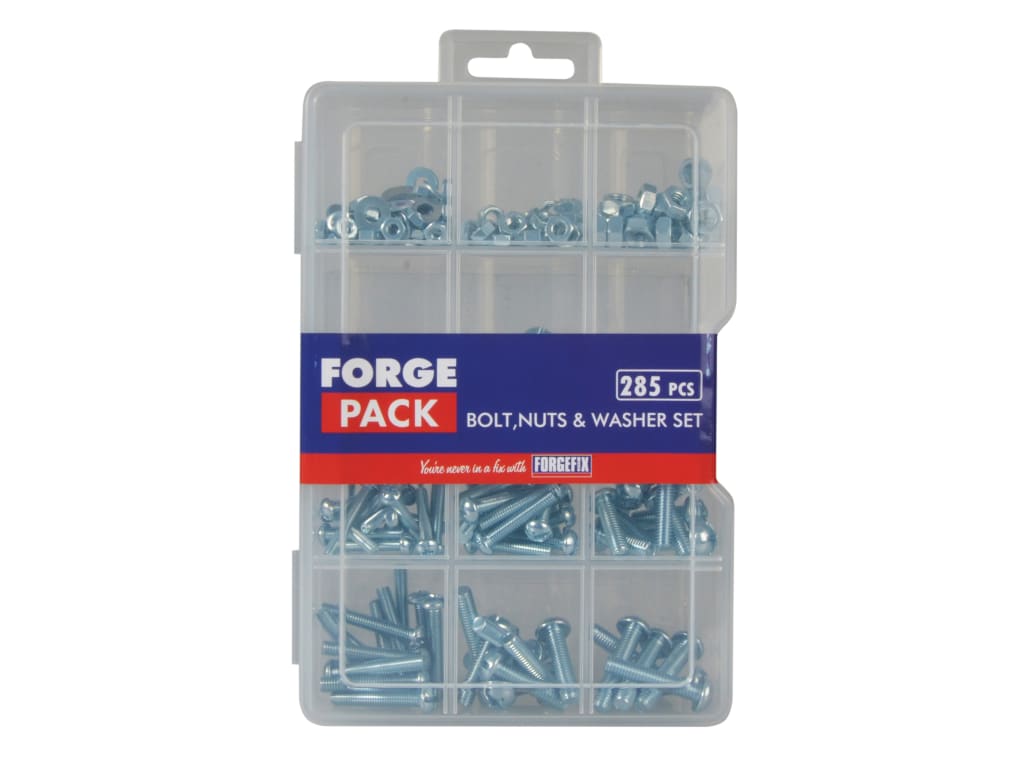 Bolt Nut & Washer Kit ForgePack 285 Piece