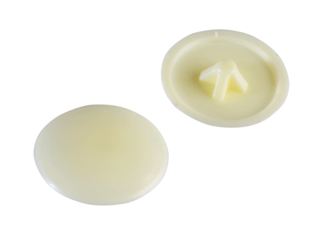 Pozi Compatible Cover Cap Cream No.6-8 Forge Pack 50