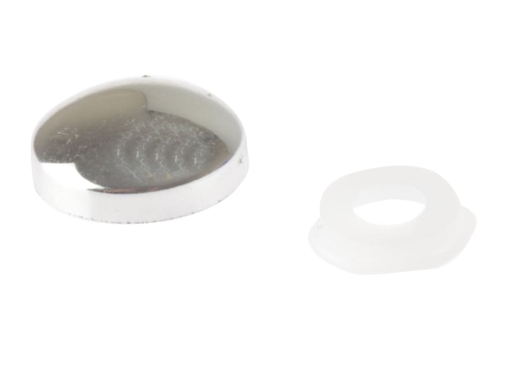 Domed Cover Cap Chrome Coloured No. 6-8 Bag 25