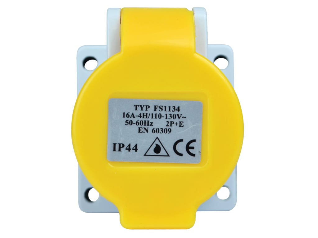 IP44 Panel Socket 16A 110V