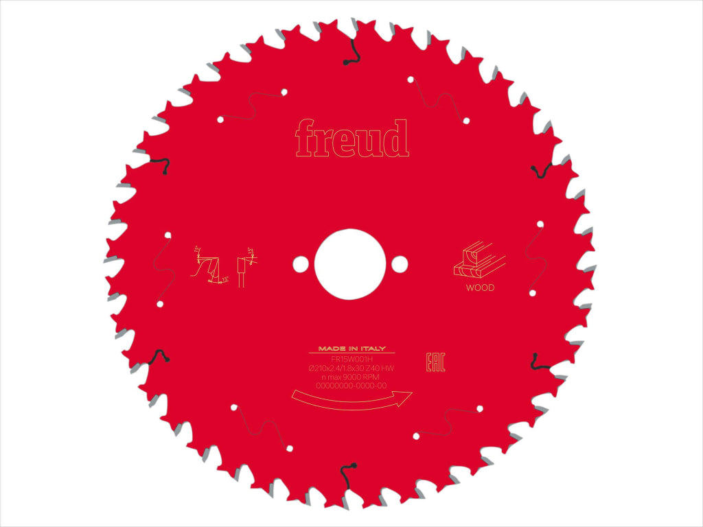 Wood Circular Saw Blade 210 x 30 x 2.4/1.8mm x 40T