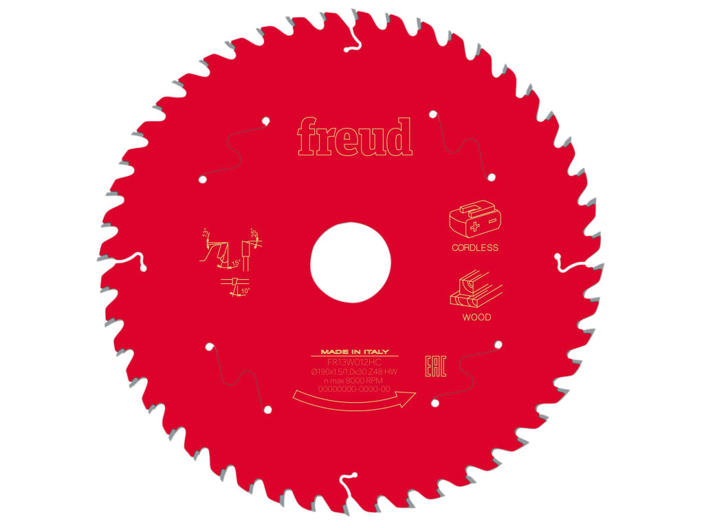 Wood Circular Saw Blade 190 x 30 x 1.45/1mm x 48T