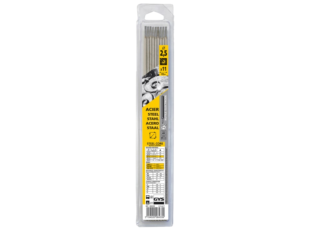 Rutile Electrodes Steel 2.5mm (Pack 11)
