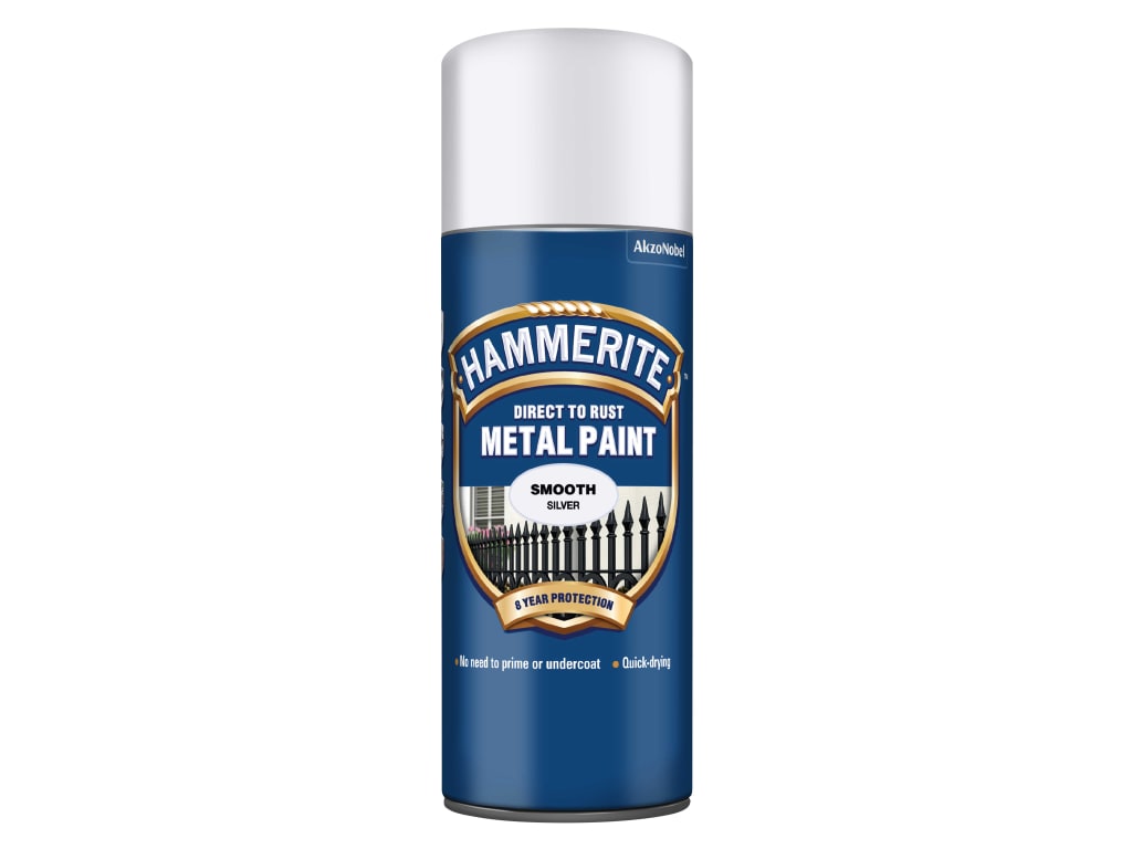 Direct to Rust Smooth Finish Aerosol Silver 400ml