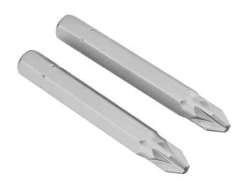 Pozidriv Insert Bits PZ2 50mm (Pack 2)