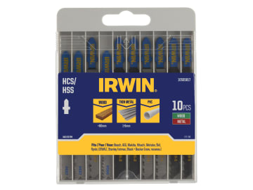 HCS/HSS T-Shank Jigsaw Blade Set, 10 Piece