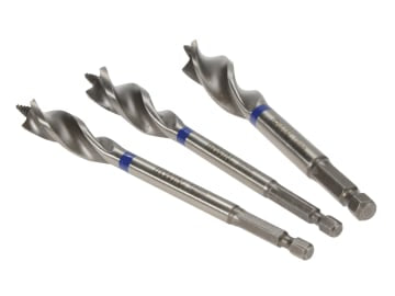 Blue Groove Wood Power Bit Set, 3 Piece