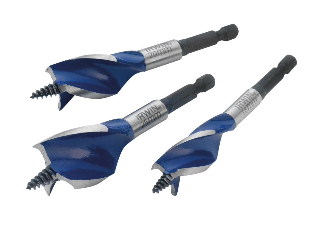 Blue Groove 6X Stubby Wood Bit Set, 3 Piece