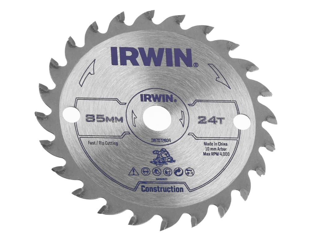 General Purpose Saw Blade 85 x 10mm x 24T ATB