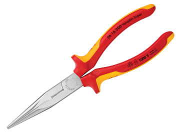 26 16 200 VDE Long Snipe Nose Side Cutting Pliers 200mm