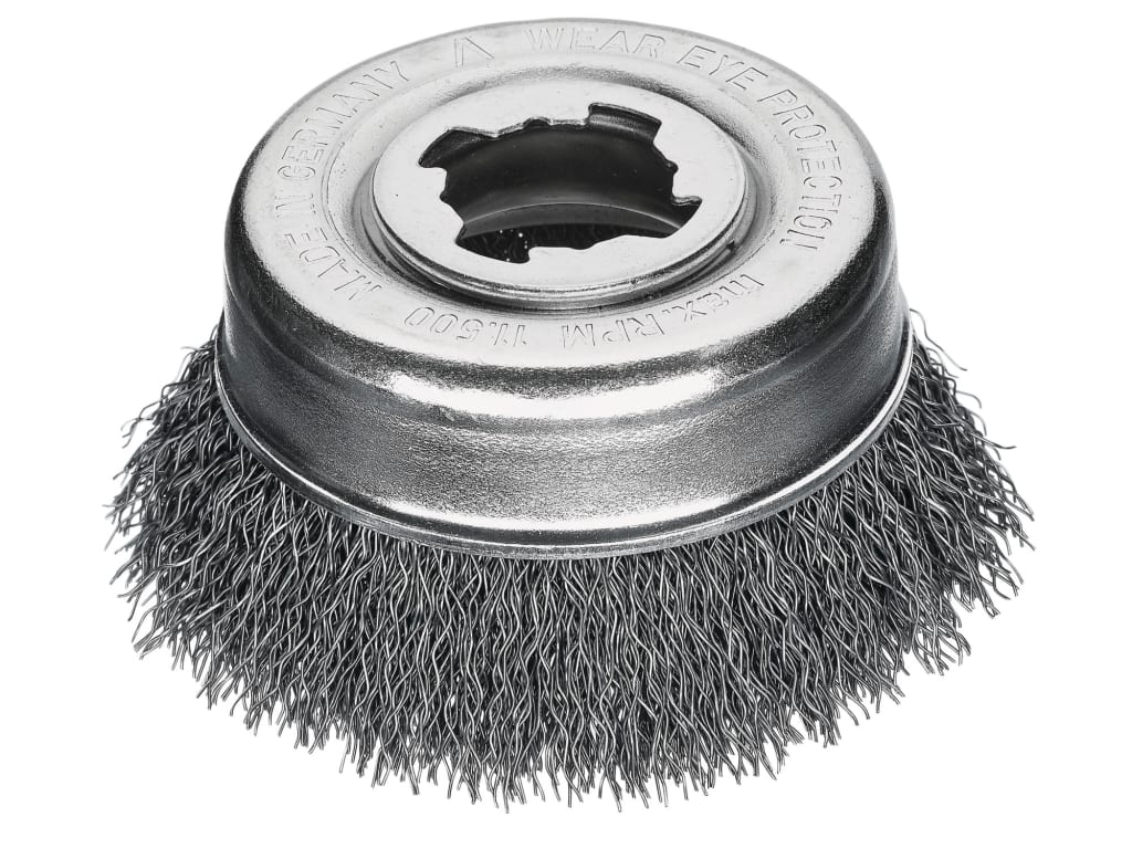 X-Lock Crimped Cup Steel Brush 85mm Non Spark