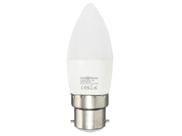 Wi-Fi LED BC (B22) Opal Candle Dimmable Bulb, White + RGB 470 lm 5.5W
