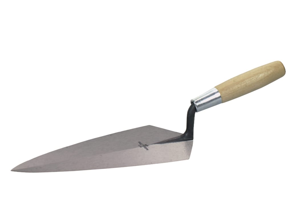 19 Philadelphia Pattern Brick Trowel Wooden Handle 12in