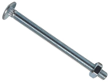 Cup Square Hex Bolt & Nut ZP M10 x 130mm Box 10