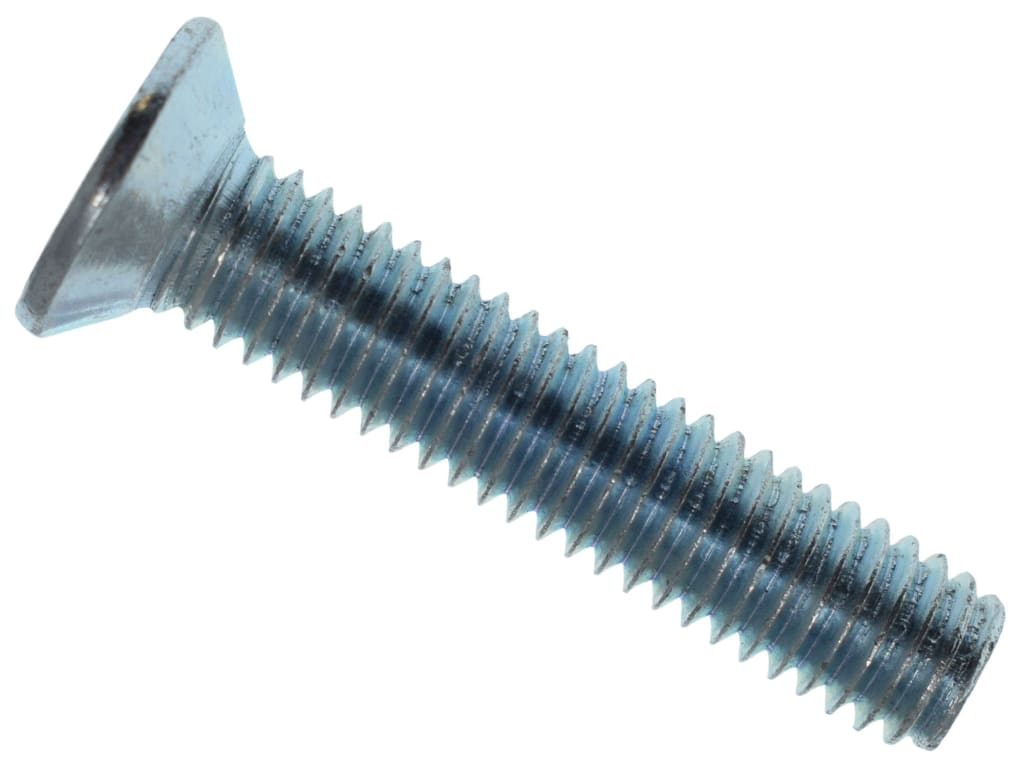 Machine Screw Pozi Compatible CSK ZP M6 x 30mm Box 25