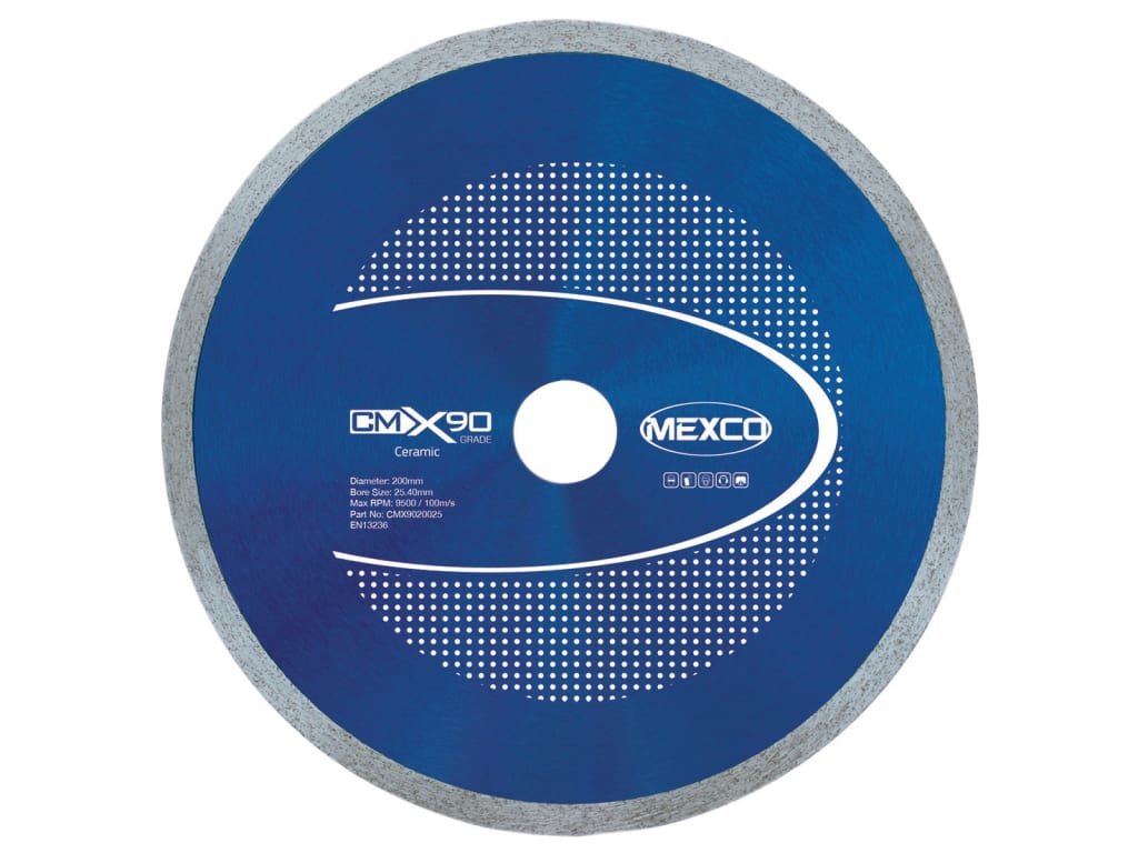 X90 Grade Ceramic Materials Diamond Blade 200 x 25.4mm