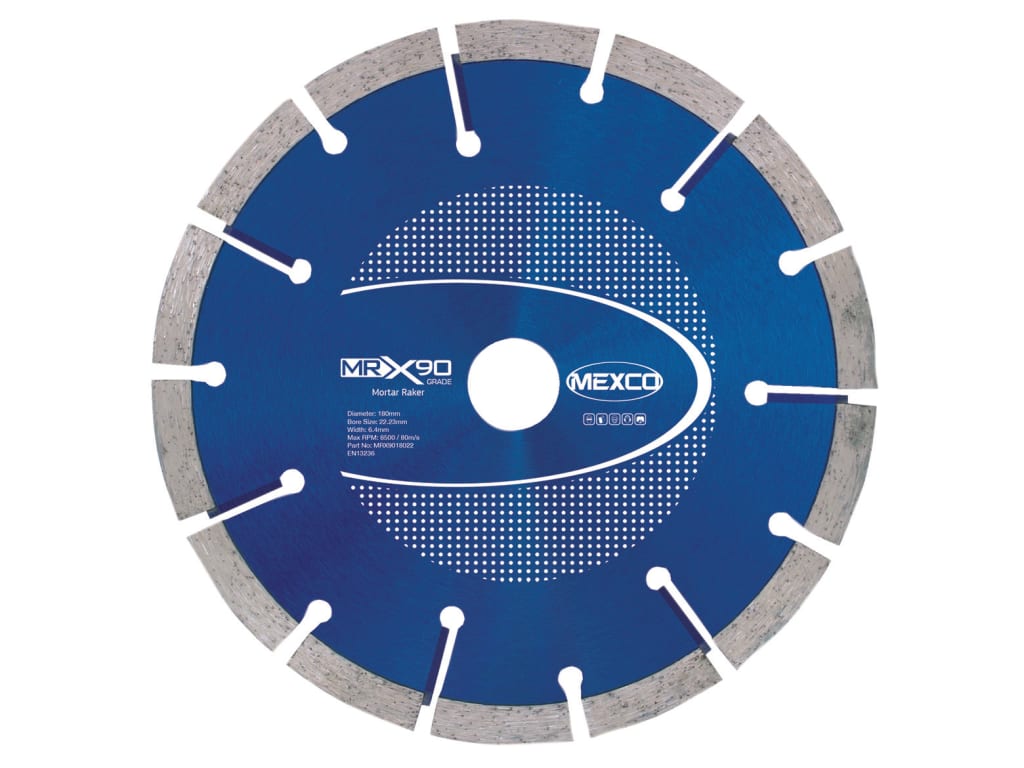 X90 Grade Mortar Raking Diamond Blade 180 x 22mm