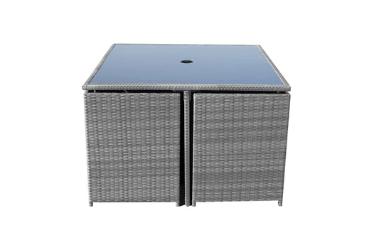 Nevada 4 Seater Cube Set - Grey, MorgansOsw