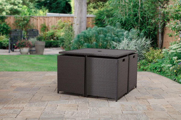 Nevada 4 Seater Cube Set - Grey, MorgansOsw