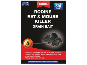 Rodine Rat & Mouse Killer Grain Bait (Sachets 4)