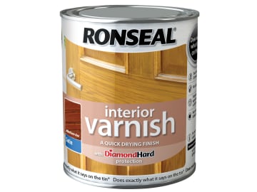 Interior Varnish Quick Dry Satin Medium Oak 250ml