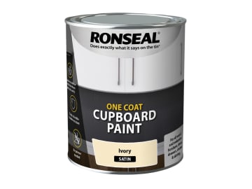 One Coat Cupboard Paint Ivory Satin 750ml