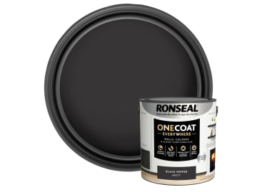 One Coat Everywhere Interior Paint Black Pepper Matt 2.5 litre