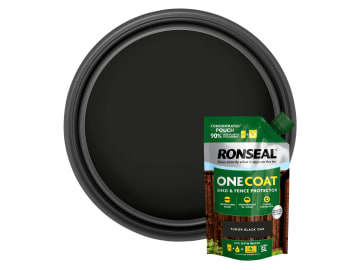 One Coat Shed & Fence Refill Pouch Tudor Black 950ml