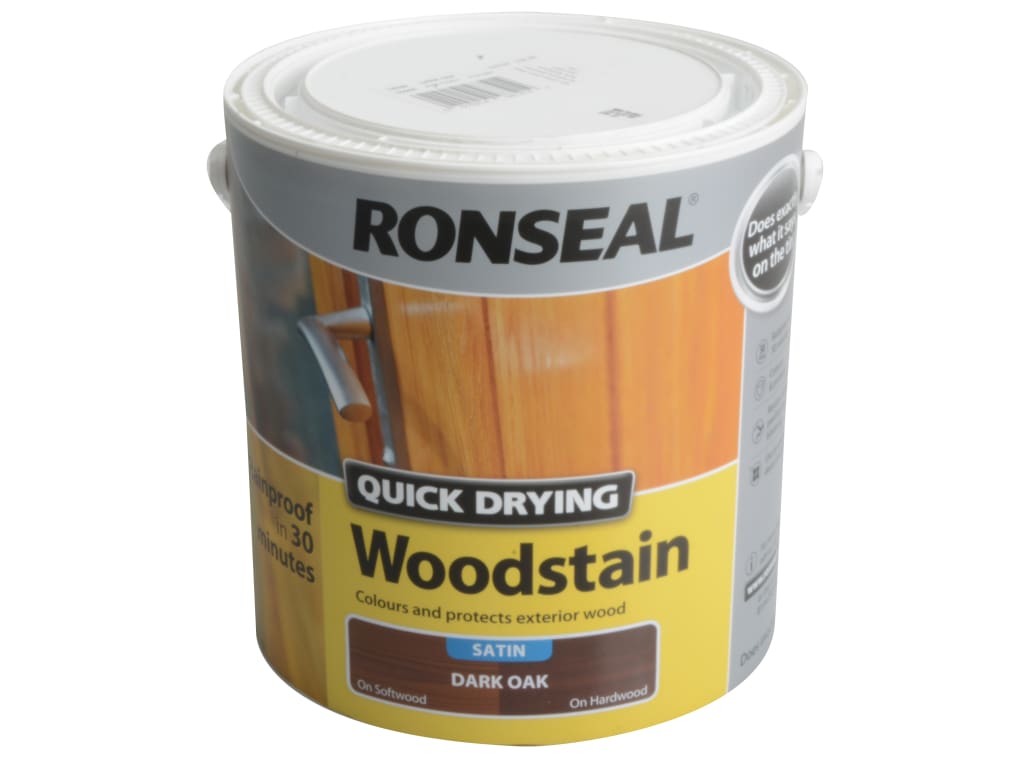 Quick Drying Woodstain Satin Dark Oak 2.5 litre