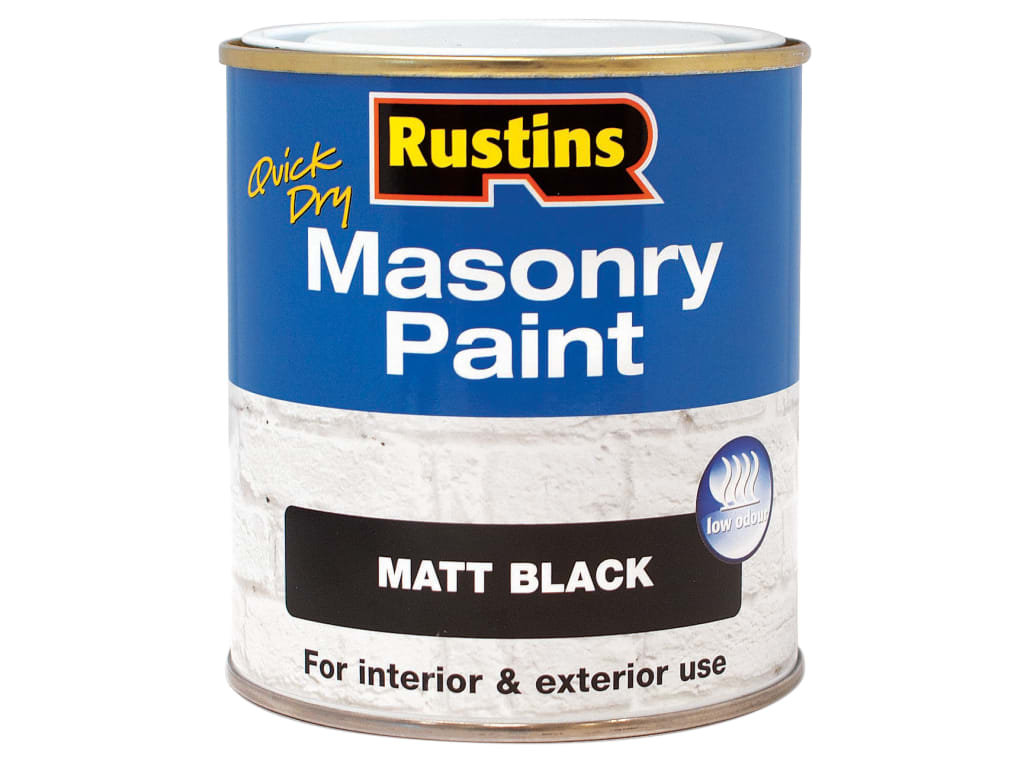 Quick Dry Masonry Paint Matt Black 250ml