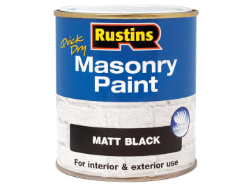 Quick Dry Masonry Paint Matt Black 250ml