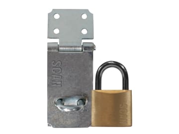 Hasp and Staple 64mm + 40mm Padlock