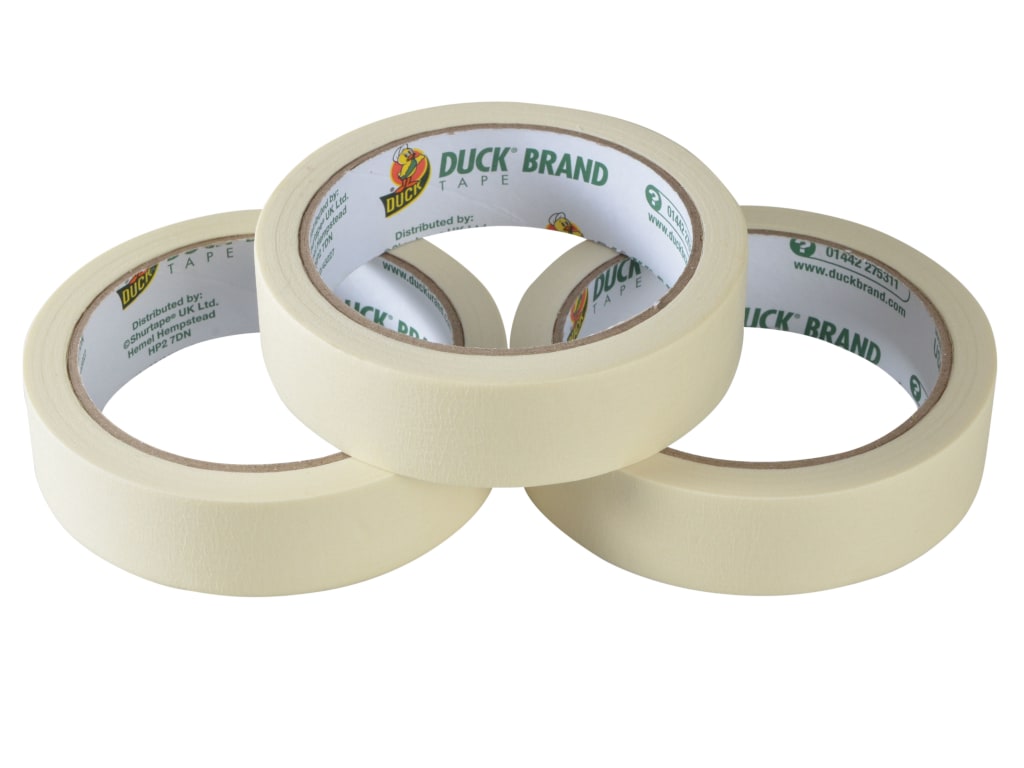 Duck Tape® All-Purpose Masking Tape 25mm x 25m (Pack 3)