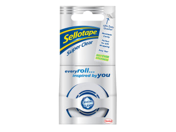 Super Clear Sticky Tape - 1 Roll 18mm x 25m