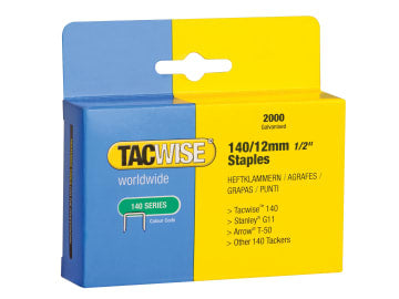 140 Heavy-Duty Staples 12mm (Type T50 G) (Pack 2000)