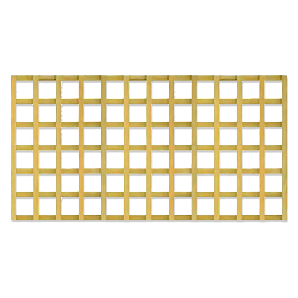 A trellis fence panel made in store at Morgans