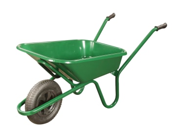 90L Green Heavy-Duty Endurance Wheelbarrow
