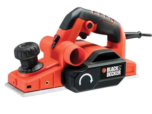 Black and Decker electric planer on a white background