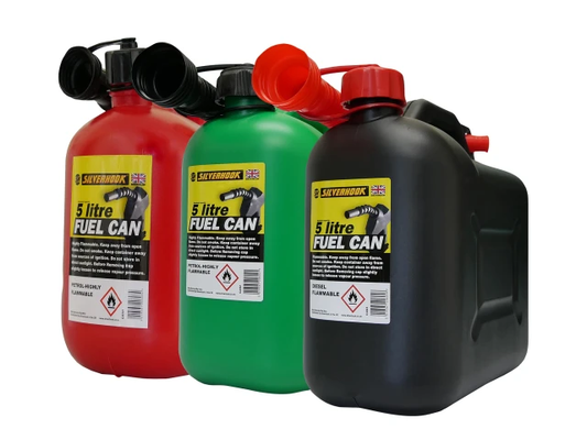 Diesel Fuel Can & Spout Black 5 litre
