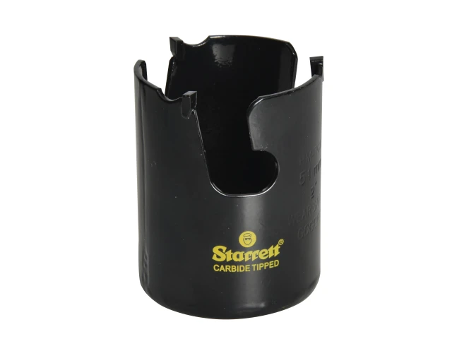 Black hole saw with Starrett branding on a white background