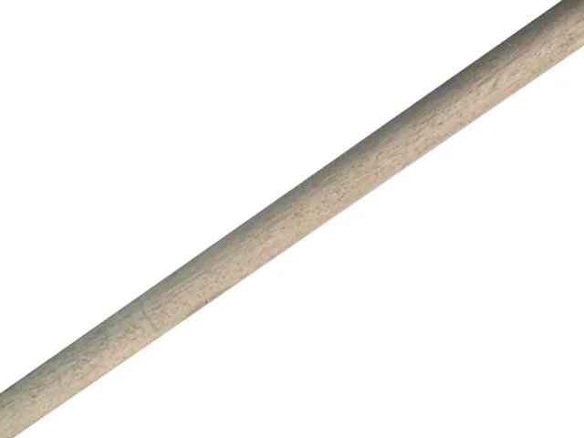 Beige wooden stick on a white background