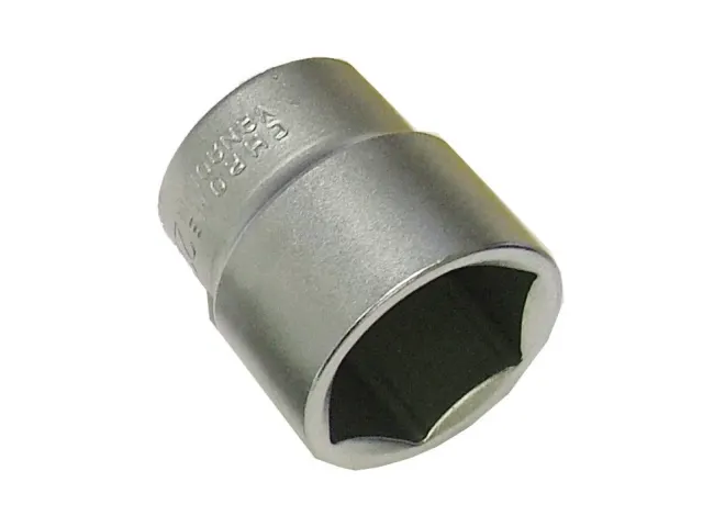 Metal socket tool on a white background