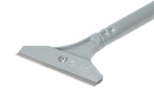 Gray squeegee on a white background