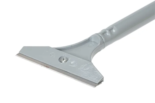 Gray squeegee on a white background