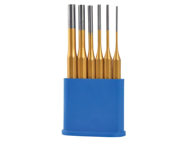 Gold Pin Punch Set 6 Piece